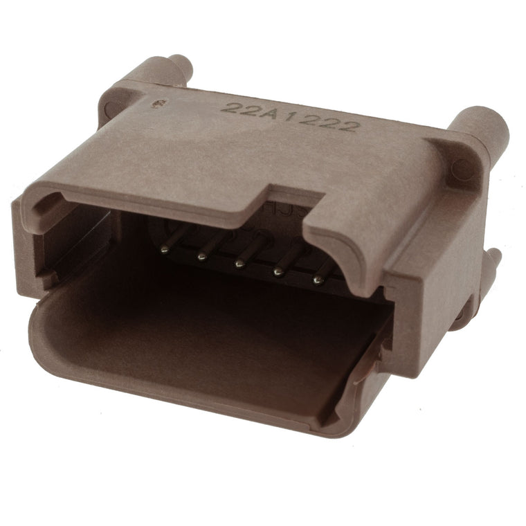 DTF15-12PD - DEUTSCH DT 12 Way Brown PCB Mount Header, D Key