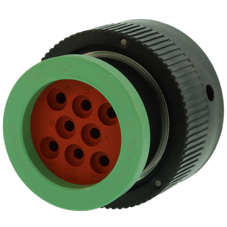 HDP26-18-8SN-L017 - DEUTSCH HDP20 Black 8 Way Plug Connector with Ring Adapter