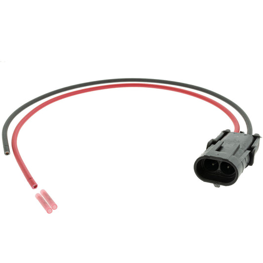 12010973 Delphi Weather Pack 2 Way Male 1' Pigtail (Choose Wire Gauge) Pigtail Aptiv (Delphi)