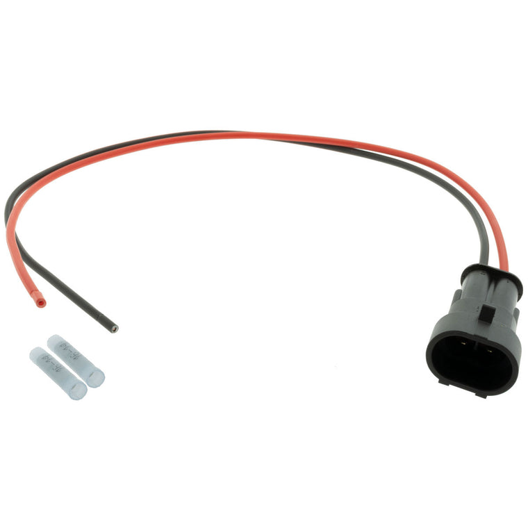 282104-1_PT14 282104-1 AMP Superseal 1.5 2 Way Cap 1' Pigtail (Choose Wire Gauge) Pigtail AMP 16-14 AWG