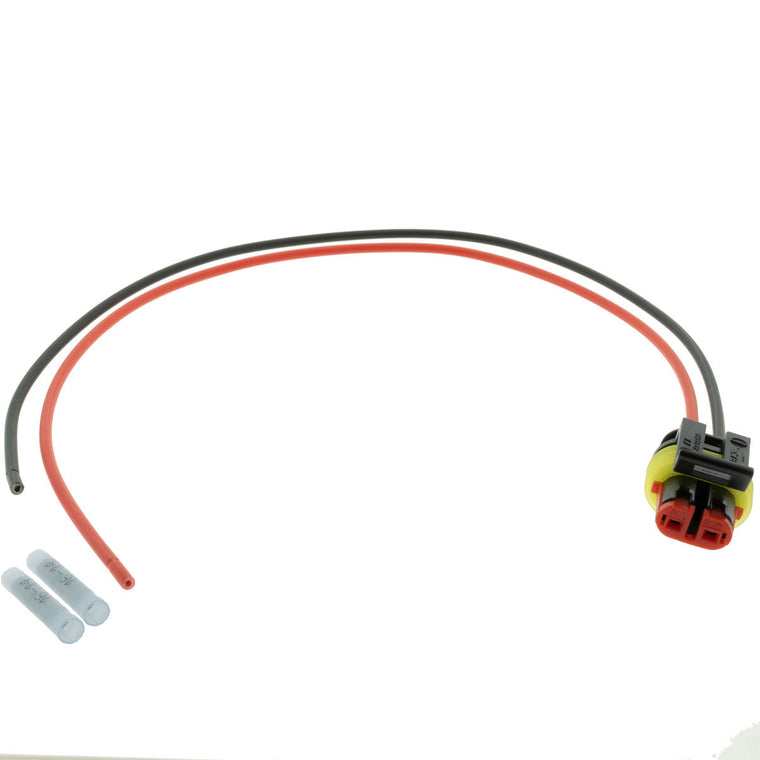 282080-1_PT14 282080-1 AMP Superseal 1.5 2 Way Plug 1' Pigtail (Choose Wire Gauge) Pigtail AMP 16-14 AWG