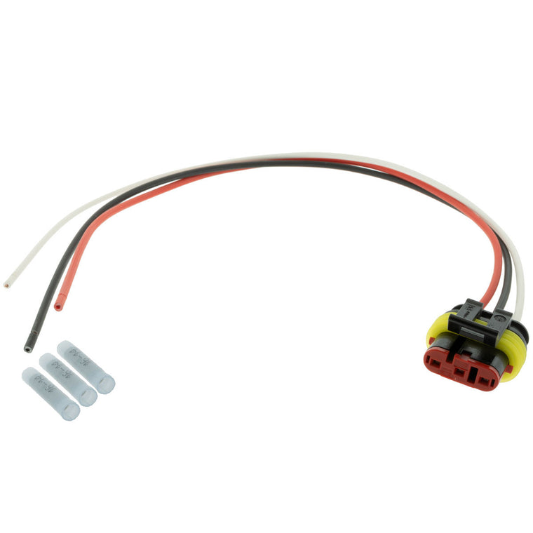 282087-1_PT14 282087-1 AMP Superseal 1.5 3 Way Plug 1' Pigtail (Choose Wire Gauge) Pigtail AMP 16-14 AWG