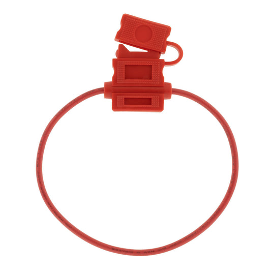 90214 - Hillsdale In Line ATC/ATO Fuse Holder, 14 AWG, 1' Wire, Max 20a Fuse Hillsdale