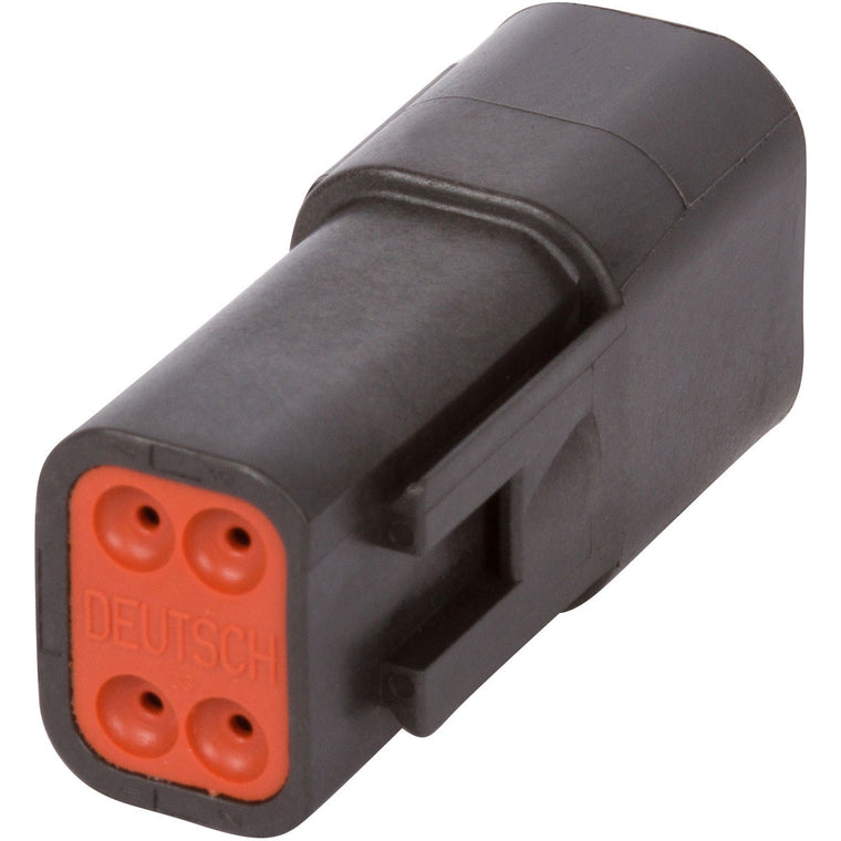 DT04-4P-E004 - DEUTSCH DT 4 Way Black Receptacle Connector Connector DEUTSCH