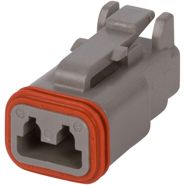 DT06-2S - DEUTSCH DT 2 Way Gray Plug Connector Connector DEUTSCH