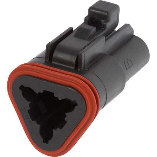 DT06-3S-E004 - DEUTSCH DT 3 Way Black Plug Connector Connector DEUTSCH