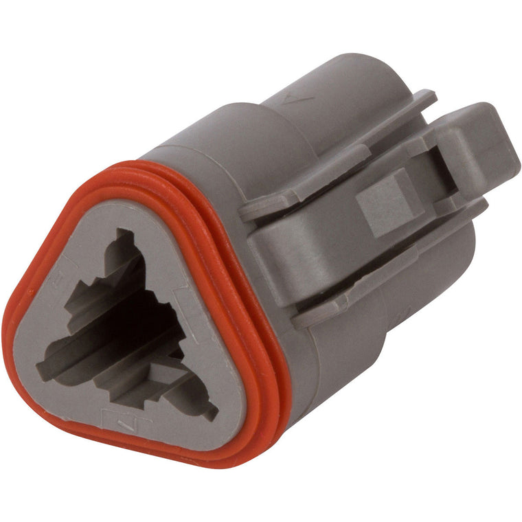 DT06-3S - DEUTSCH DT 3 Way Gray Plug Connector Connector DEUTSCH