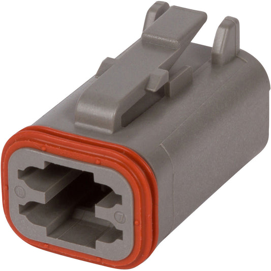 DT06-4S - DEUTSCH DT 4 Way Gray Plug Connector Connector DEUTSCH