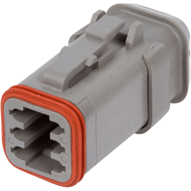 DT06-6S-E008 - DEUTSCH DT 6 Way Gray Plug Connector with Shrink Boot Modification Connector DEUTSCH