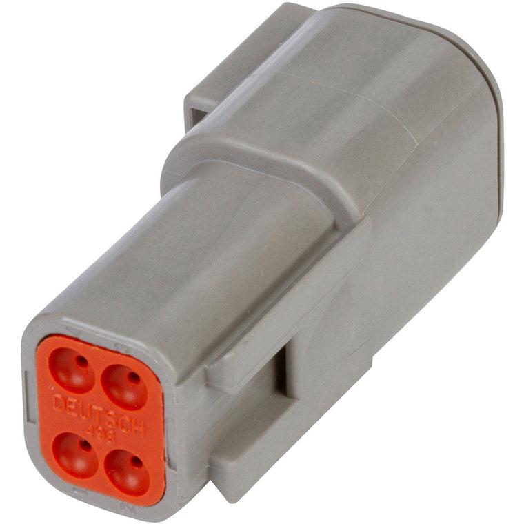 DTM04-4P - DEUTSCH DTM 4 Way Gray Receptacle Connector Connector DEUTSCH
