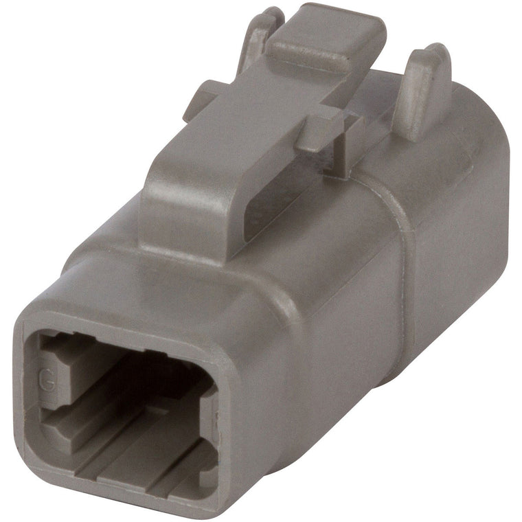 DTM06-4S - DEUTSCH DTM 4 Way Gray Plug Connector Connector DEUTSCH