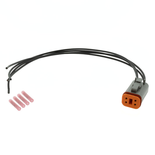 DT06-4S DEUTSCH DT 4 Way Gray Plug 1' Pigtail (Choose Wire Gauge) Pigtail DEUTSCH