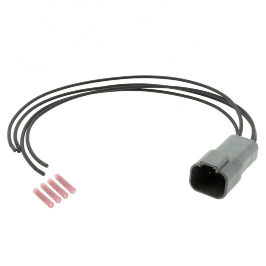 DT04-4P DEUTSCH DT 4 Way Gray Receptacle 1' Pigtail (Choose Wire Gauge) Pigtail DEUTSCH
