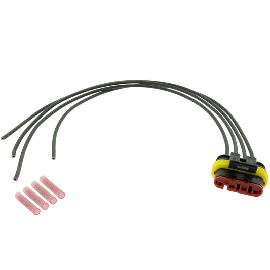 282088-1 AMP Superseal 1.5 4 Way Plug 1' Pigtail (Choose Wire Gauge) Pigtail AMP