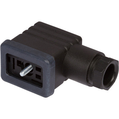 CAT Black 3 Way Square L Connector