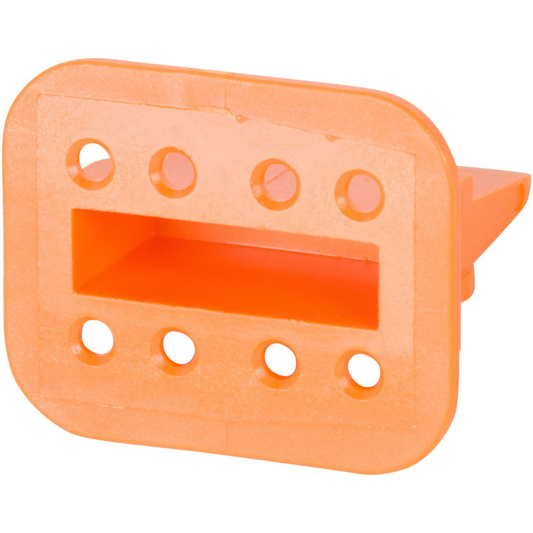 W8S - DEUTSCH DT 8 Way Orange Plug Wedgelock Wedge Lock DEUTSCH