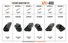 APX-400 - Aptiv APEX 2.8 Sealed Connector System 168 Piece Black (A Key) Mini Connector Kit Pro Kit Aptiv (Delphi)