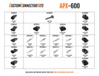 APX-600 - Aptiv APEX 2.8 Sealed Connector System 431 Piece Black (A Key) Standard Connector Kit Pro Kit Aptiv (Delphi)