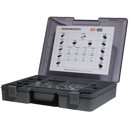 APX-600 - Aptiv APEX 2.8 Sealed Connector System 431 Piece Black (A Key) Standard Connector Kit Pro Kit Aptiv (Delphi)