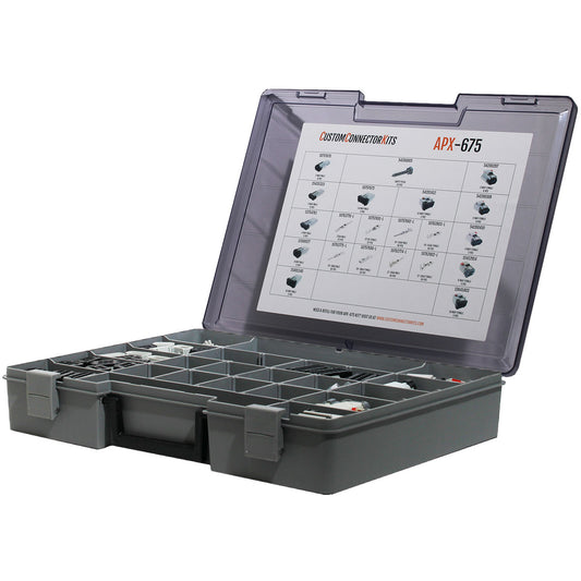APX-675 - Aptiv APEX 2.8 Sealed Connector System 431 Piece Gray (B Key) Standard Connector Kit Pro Kit Aptiv (Delphi)