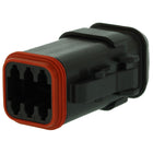 DT06-6S-EP11 - DETUSCH DT 6 Way Black Plug Connector w/ Reduced Diameter Seal, Enhanced Seal Retention, Shrink Boot Modification Connector DEUTSCH