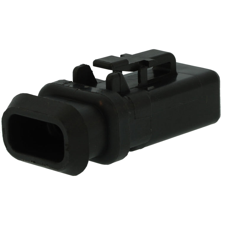 DTP06-2S-CE09 - DEUTSCH DTP 2 Way Black Plug Connector with Shrink Boot Modification Connector DEUTSCH
