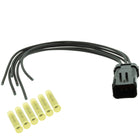 15430633 Aptiv APEX 2.8 Black 6 Way Male 1' Pigtail (Choose Wire Gauge)