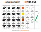 GT 280-650 - Delphi GT 280 Sealed Series 1141 Piece Automotive Connector Service Kit Pro Kit Aptiv (Delphi)