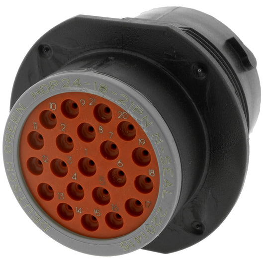 HDP24-18-21PN - DEUTSCH HDP20 21 Way Receptacle Connector