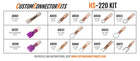 HS-220 - Hillsdale Heat Shrink Solderless Solutions Kit for, Stud Size 4, 6, 8, 10, 1/4