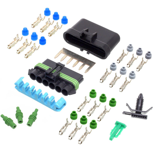 Delphi Metri-Pack 280 Single (6) Buss Connector Kit Mini Kit Aptiv (Delphi)