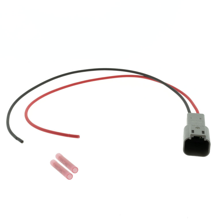 DT04-2P_PT18 DT04-2P DEUTSCH DT 2 Way Gray Receptacle 1' Pigtail (Choose Wire Gauge) Pigtail DEUTSCH 22-18 AWG