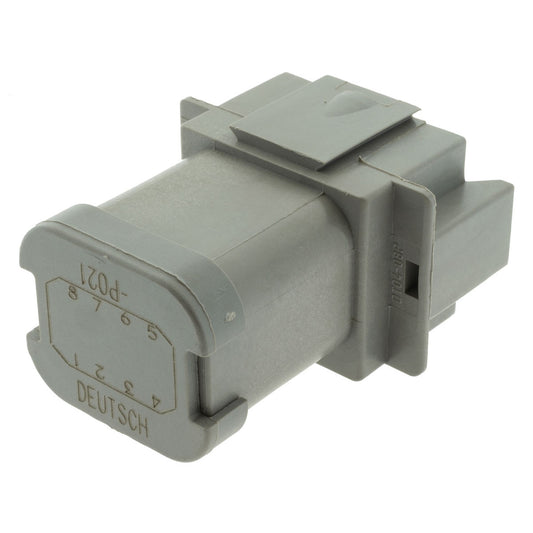 DT04-08PA-P021 - DEUTSCH DT 8 Way Gray Single (8) Bussed Feedback Receptacle Connector, A Key Connector DEUTSCH