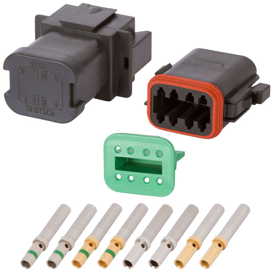 DT04-08PB-P026 DEUTSCH DT 8 Way Black Double (4/4) Bussed Connector Assembly Kit Mini Kit DEUTSCH