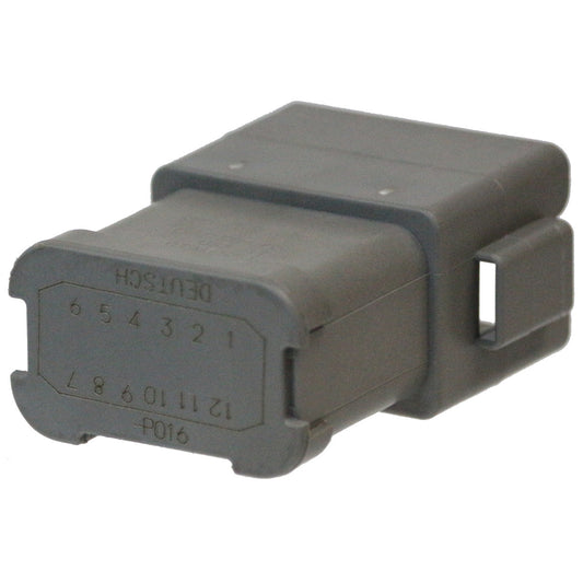 DT04-12PA-P016 - DEUTSCH DT 12 Way Gray Single (12) Bussed Feedback Receptacle Connector, Enhanced A Key Connector DEUTSCH