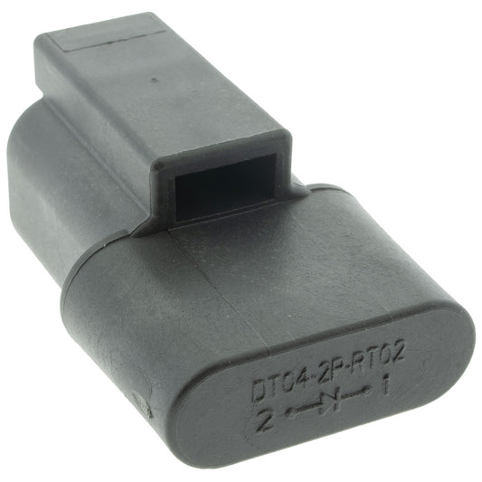 DT04-2P-RT02 - DEUTSCH DT 2 Way Black Terminating Diode Receptacle Connector DEUTSCH