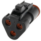 DT06-3S-EP06 - DEUTSCH DT 3 Way Plug Connector with Enhanced Seal Retention, End Cap Connector DEUTSCH