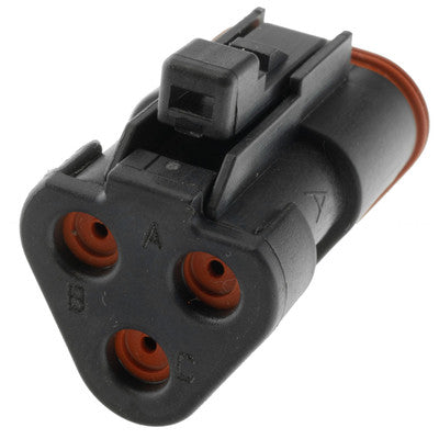 DT06-3S-EP06 DT06-3S-EP06 - DEUTSCH DT 3 Way Plug Connector with Enhanced Seal Retention, End Cap Connector DEUTSCH Default Title
