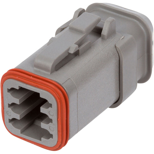 DT06-6S-E008 - DEUTSCH DT 6 Way Gray Plug Connector with Shrink Boot Modification Connector DEUTSCH