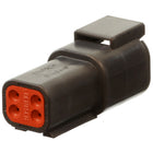 DTM04-4P-E004 - DEUTSCH DTM 4 Way Black Receptacle Connector Connector DEUTSCH