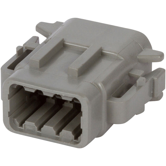 DTM06-08SA - DEUTSCH DTM 8 Way Gray Plug Connector, A Key Connector DEUTSCH