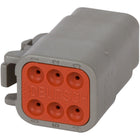 DTM06-6S - DEUTSCH DTM 6 Way Gray Plug Connector Connector DEUTSCH