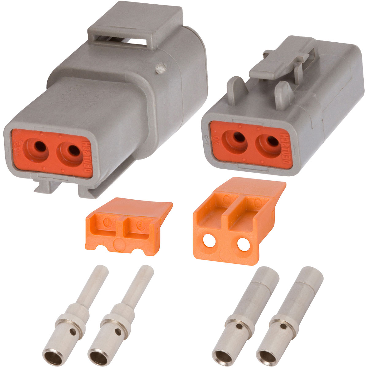 Dtp Hardware DEUTSCH DTP 2 Way Gray Connector Assembly Kit