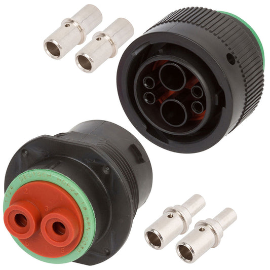 DEUTSCH HDP20 2 Way Connector Kit for 6 AWG (Includes Mounting Hardware) Mini Kit DEUTSCH