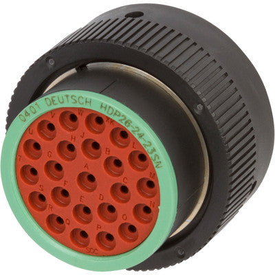 HDP26-24-23SN HDP26-24-23SN - DEUTSCH HDP20 23 Way Black Plug Connector Connector DEUTSCH Default Title