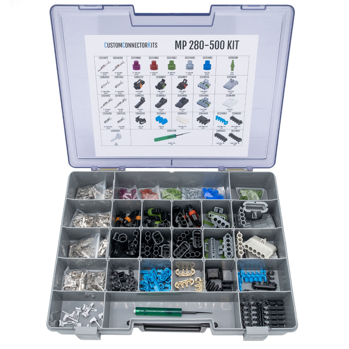 MP 280-500 - 501 Piece Delphi Metri-Pack 280 Series 1-5 Way Sealed ...