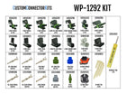 WP-1292 - 1,291 Piece Delphi Weather Pack 1-6 Way Sealed Electrical Connector Kit with 22 Way Bulkhead Connector Pro Kit Aptiv (Delphi)