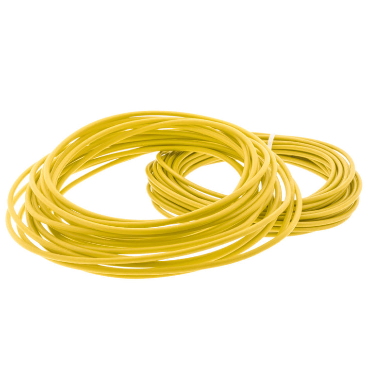 Primary Automotive Wire, Stranded Copper, Yellow, Sold by the Foot, TXL GXL